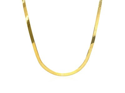 10k Yellow Gold Herringbone Chain