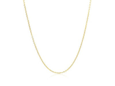 10k Yellow Gold Diamond Cut Cable Chain
