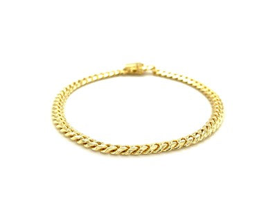 14k Yellow Gold Solid Miami Cuban Link Bracelet