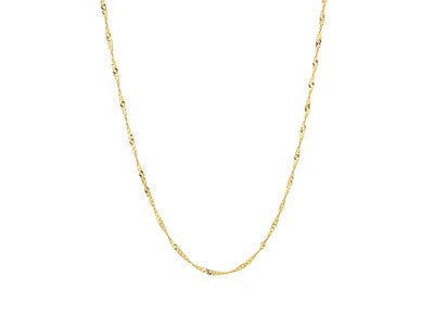 14k Yellow Gold Singapore Chain