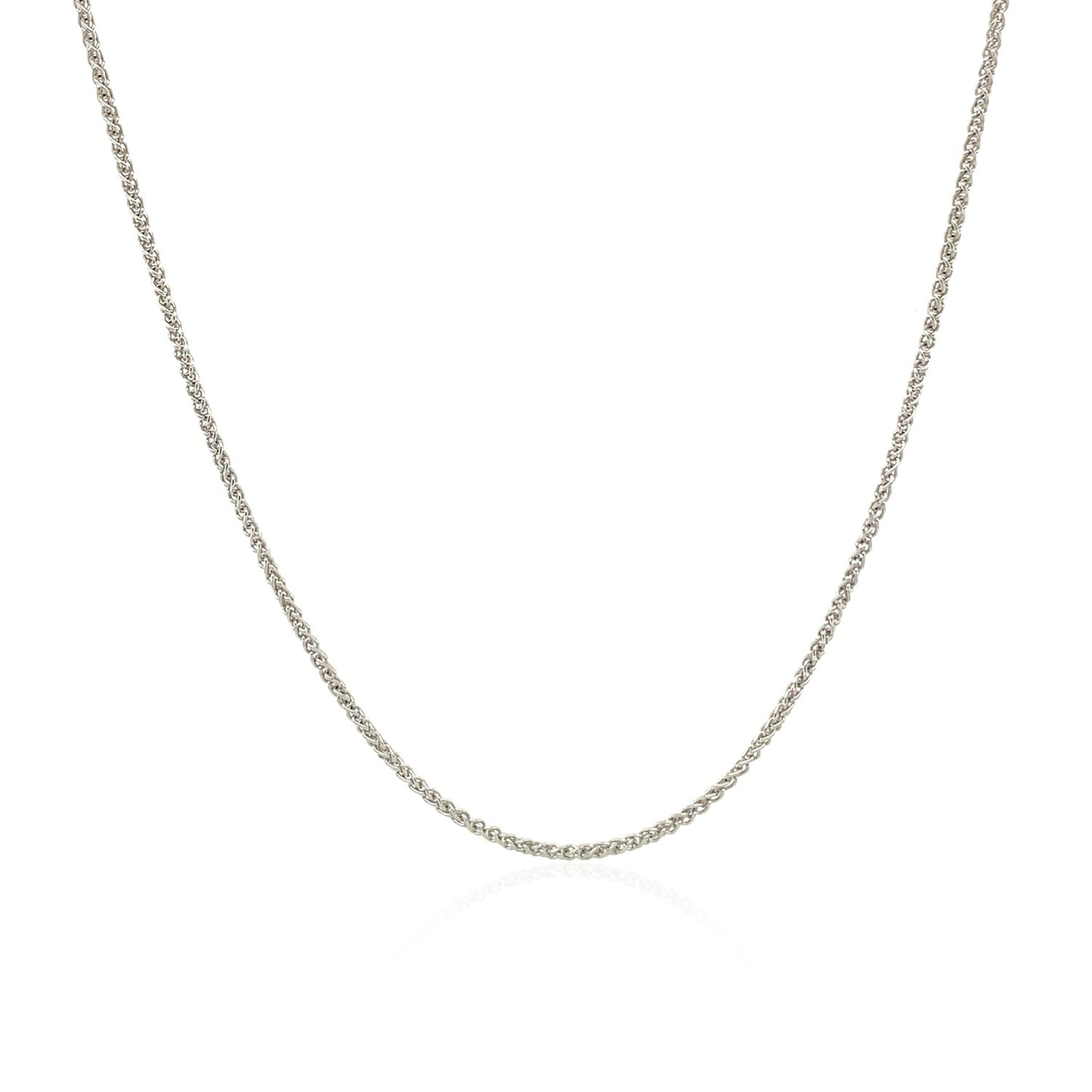 10k White Gold Wheat Chain
