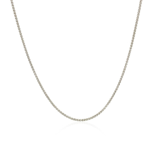 10k White Gold Wheat Chain