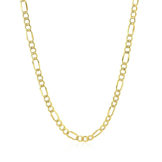 14k Yellow Gold Light Figaro Chain