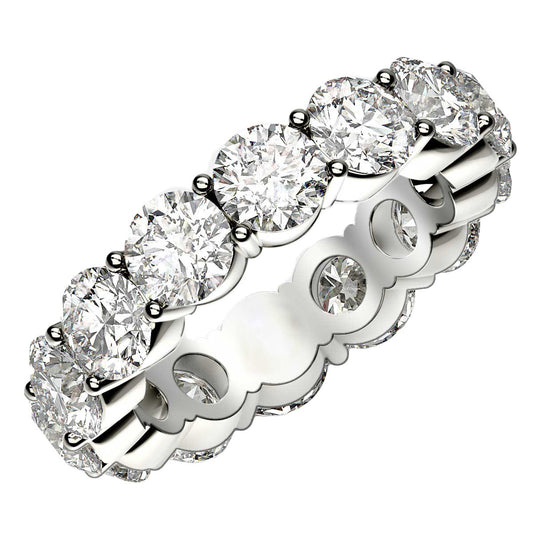 6 CT. T.W Lab Grown Round Cut Diamond Eternity Ring in 14k White Gold