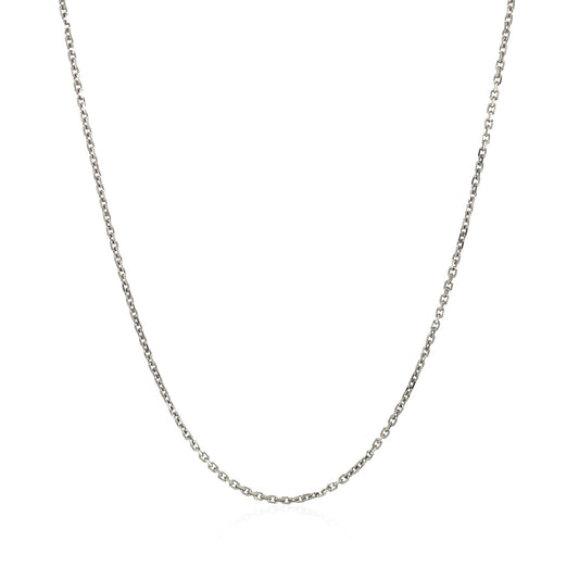 18k White Gold Cable Chain