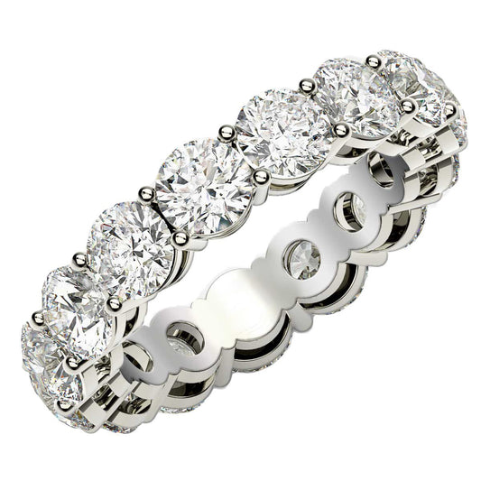 5 CT. T.W. Lab Grown Round Cut Diamond Eternity Ring in 14k White Gold