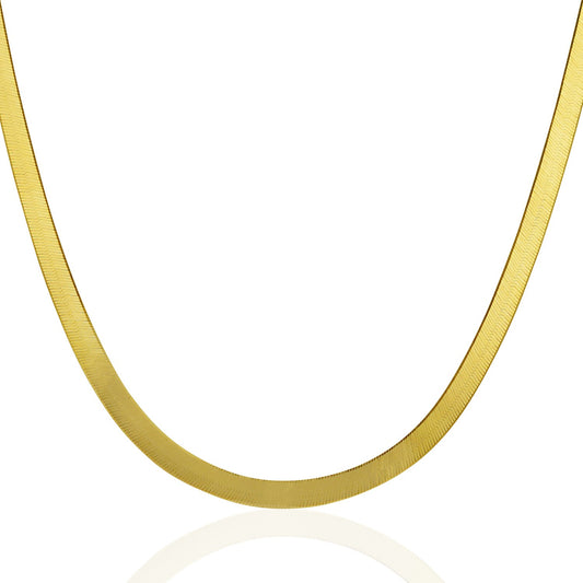 14k Yellow Gold Herringbone Chain
