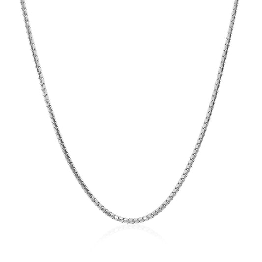14k White Gold Ice Link Chain