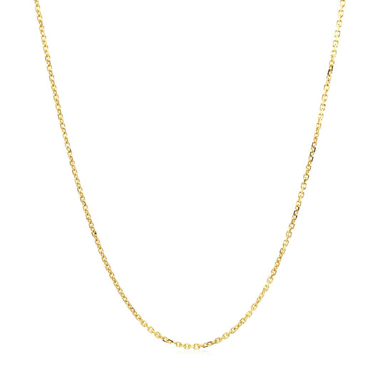 18k Yellow Gold Cable Chain