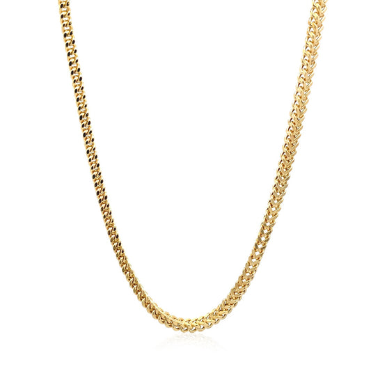 14k Yellow Gold Light Wheat Chain