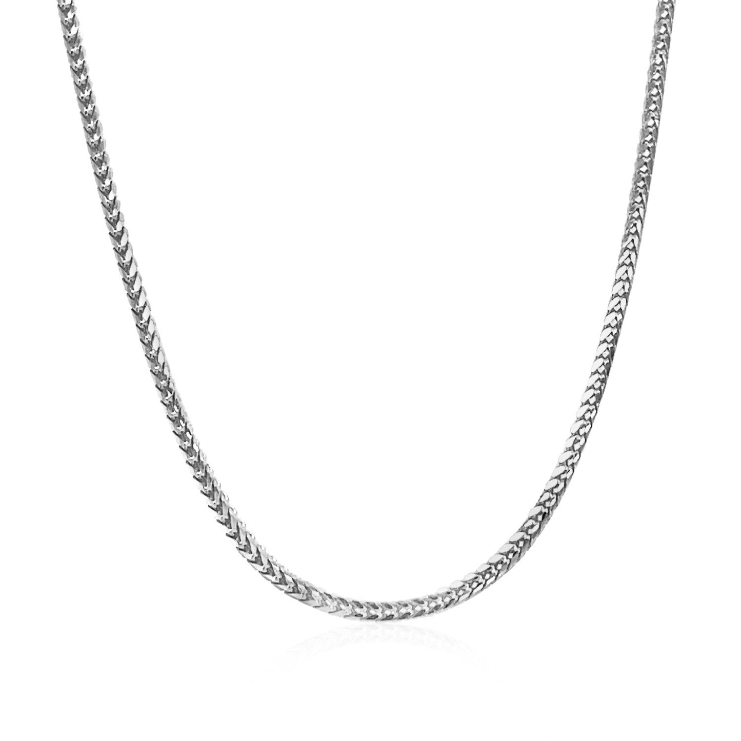18k White Gold Franco Chain