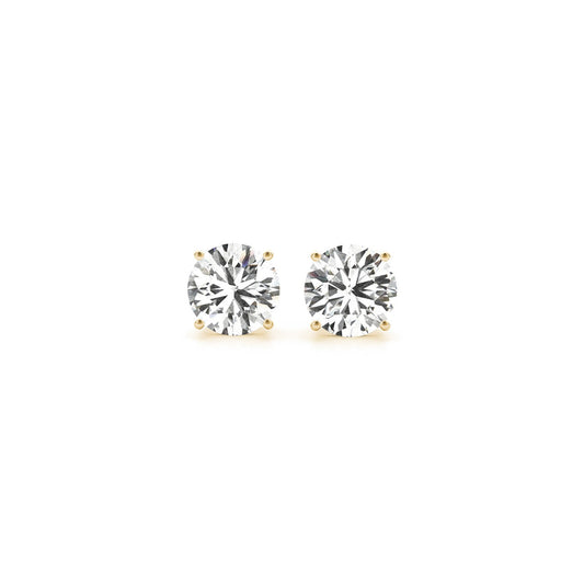 1 1/2 CT. T.W IGI Certified Lab Grown Diamond Stud Earrings in 14k Yellow Gold
