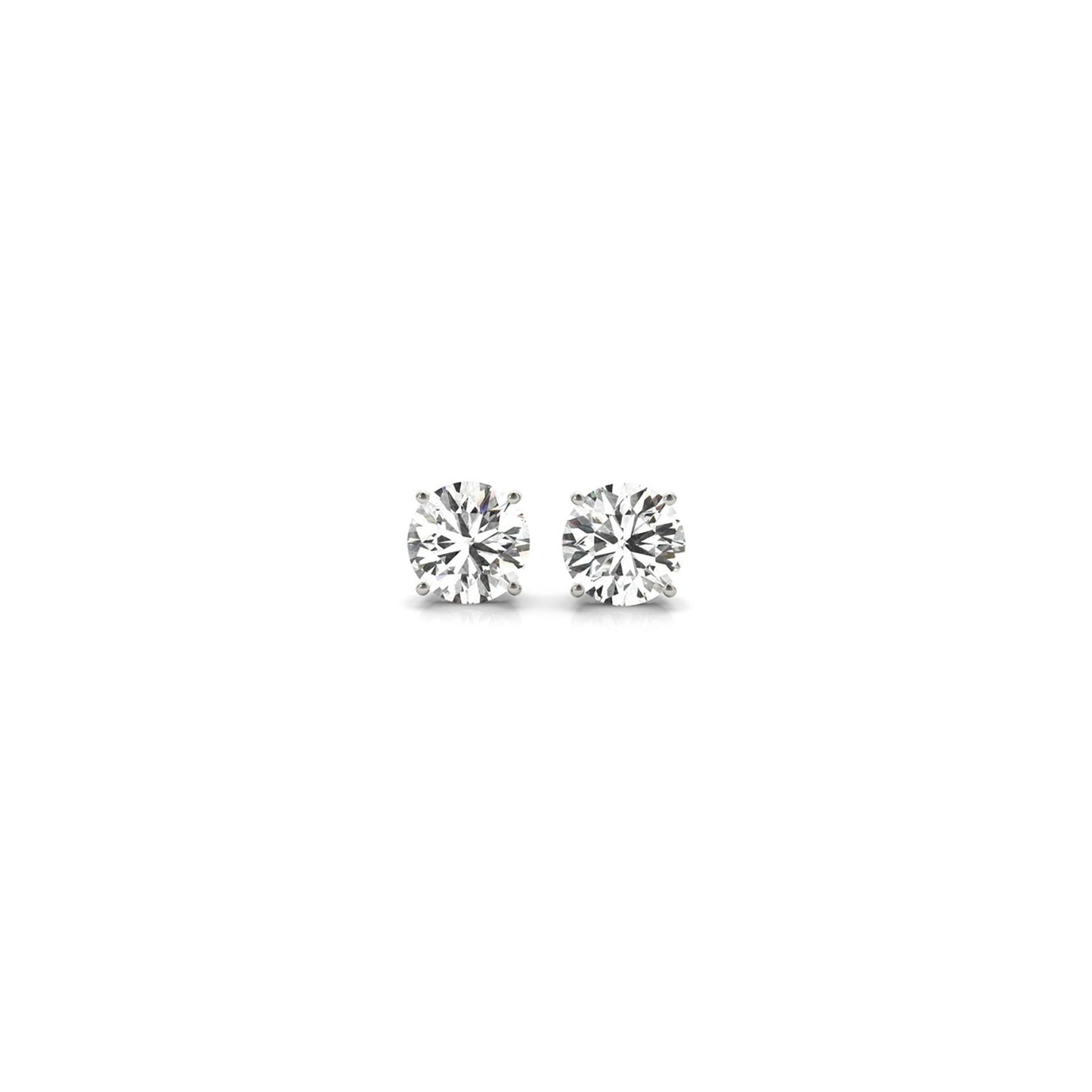 1/2 CT. T.W Lab Grown Diamond Stud Earrings in 14k White Gold