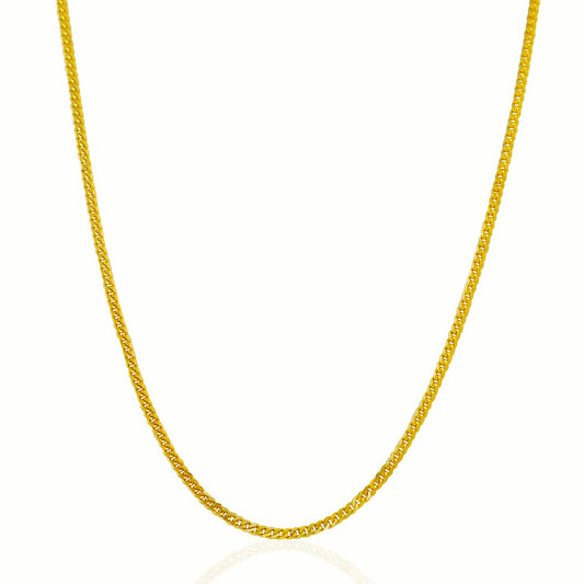 18k Yellow Gold Gourmette Chain