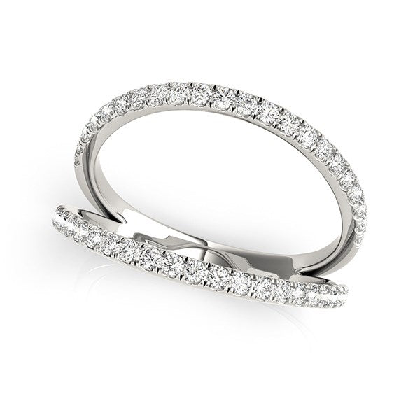 1/4 CT. T.W Split Band Diamond Ring in 14k White Gold