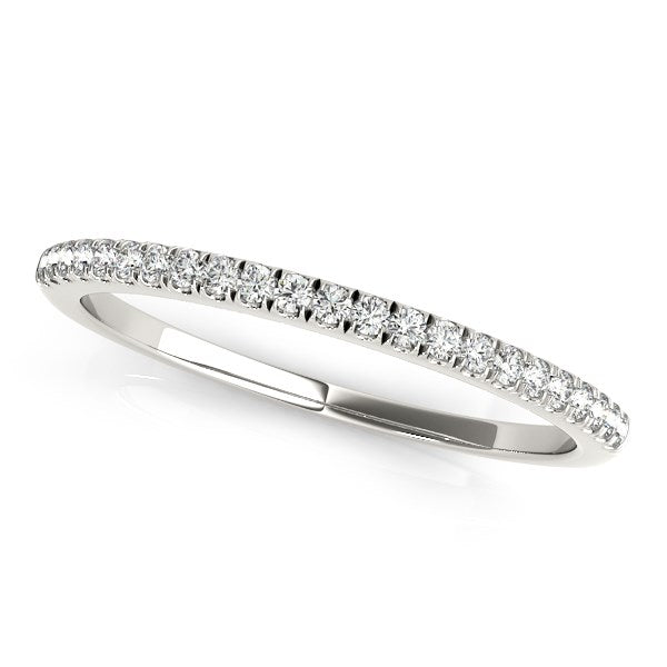 1/8 CT. T.W. Classic Pave Set Diamond Wedding Band in 14k White Gold