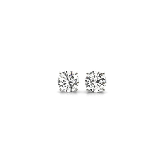 1 CT. T.W IGI Certified Lab Grown Diamond Stud Earrings in 14k White Gold