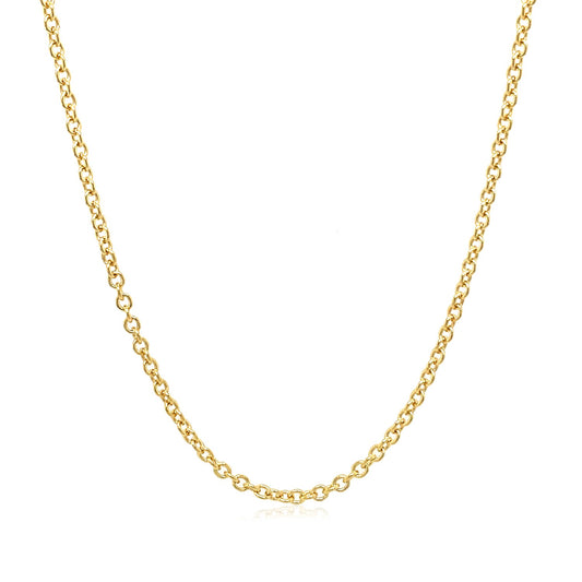 14k Yellow Gold Round Cable Chain