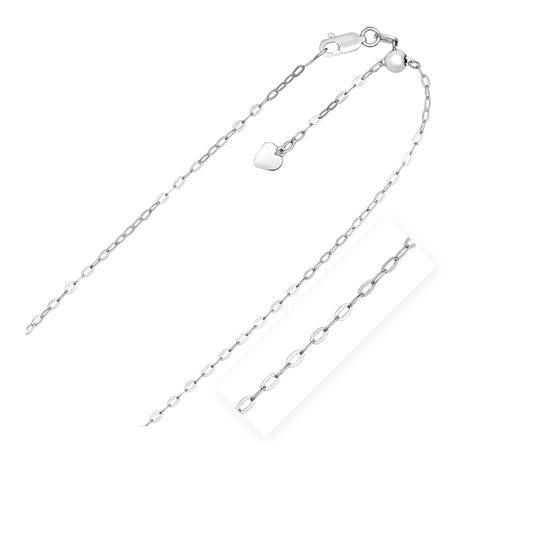 Adjustable Sterling Silver Piatto Chain