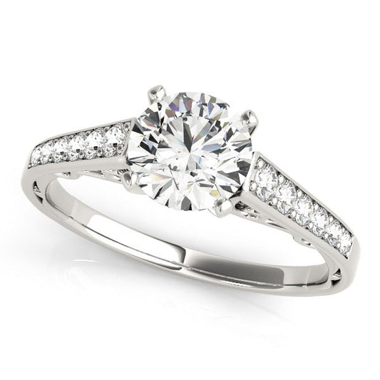 1 1/4 CT. T.W. Diamond Engagement Ring in 14K White Gold