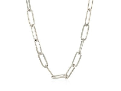 Sterling Silver Paperclip Chain Necklace