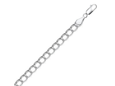 Sterling Silver Circular Link Chain Bracelet (6.00 mm)