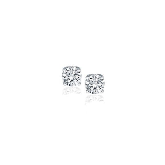 1/4 CT. T.W Diamond Stud Earrings in 14k White Gold