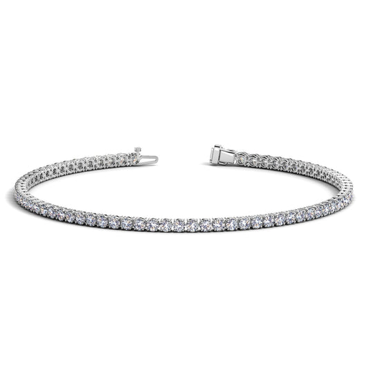 2 CT. T.W Lab Grown Diamond Tennis Bracelet in 14k White Gold