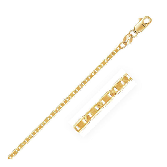 10k Yellow Gold Mariner Link Anklet