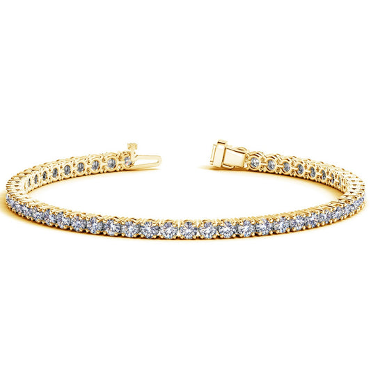 7 CT. T.W Lab Grown Diamond Tennis Bracelet in 14k Yellow Gold