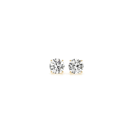 1/2 CT. T.W Lab Grown Diamond Stud Earrings in 14k Yellow Gold