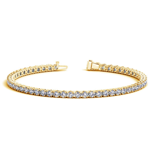 5 CT. T.W Lab Grown Diamond Tennis Bracelet in 14k Yellow Gold