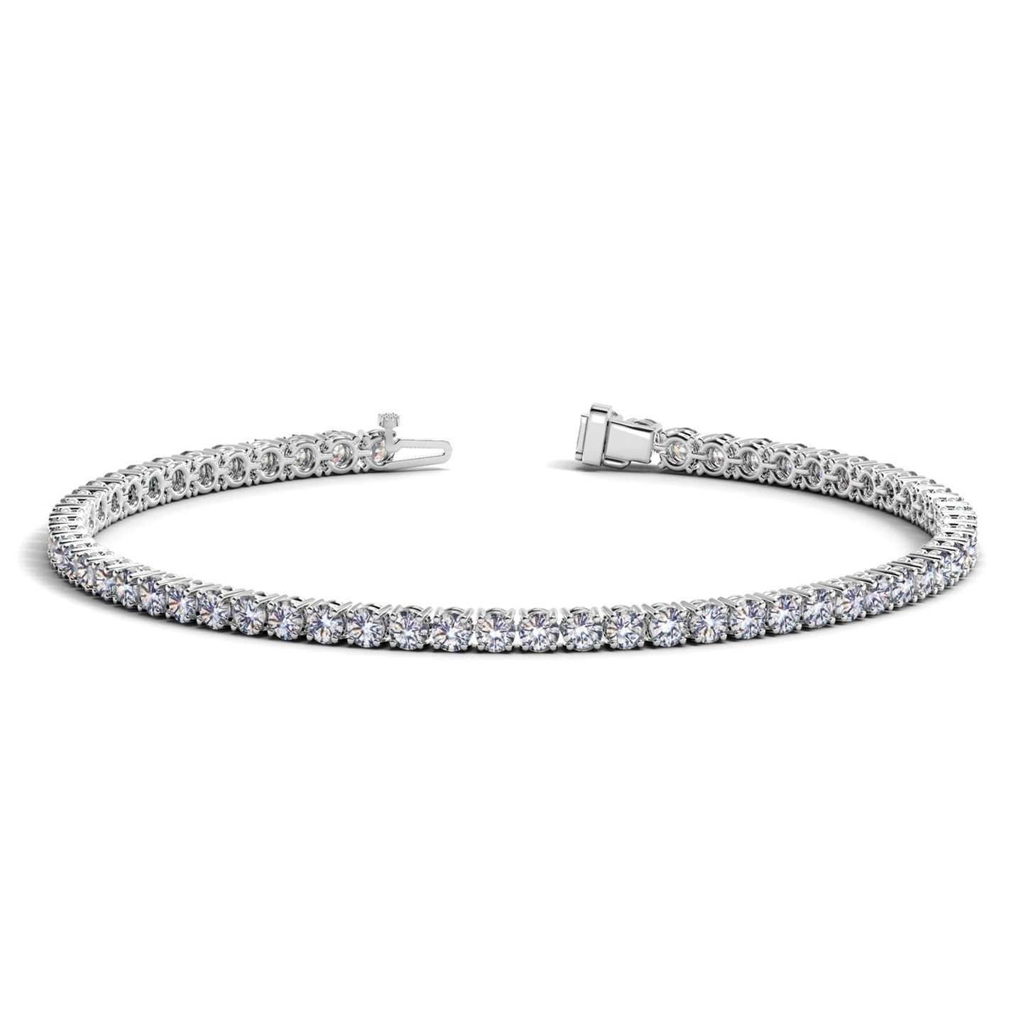 4 CT. T.W Lab Grown Diamond Tennis Bracelet in 14k White Gold