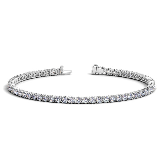 4 CT. T.W Lab Grown Diamond Tennis Bracelet in 14k White Gold