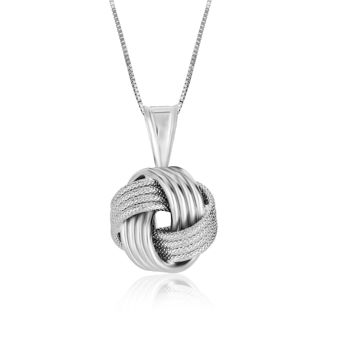 Love Knot Groove Texture Pendant