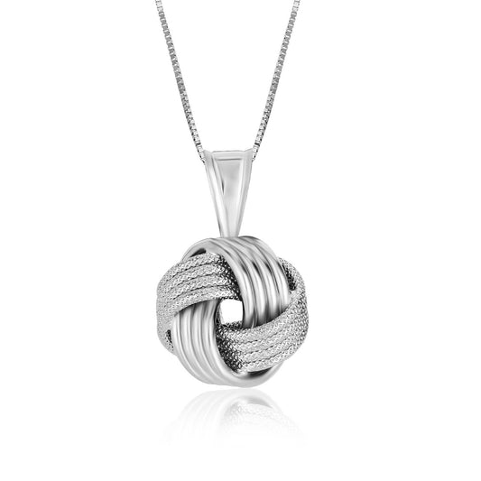 Love Knot Groove Texture Pendant