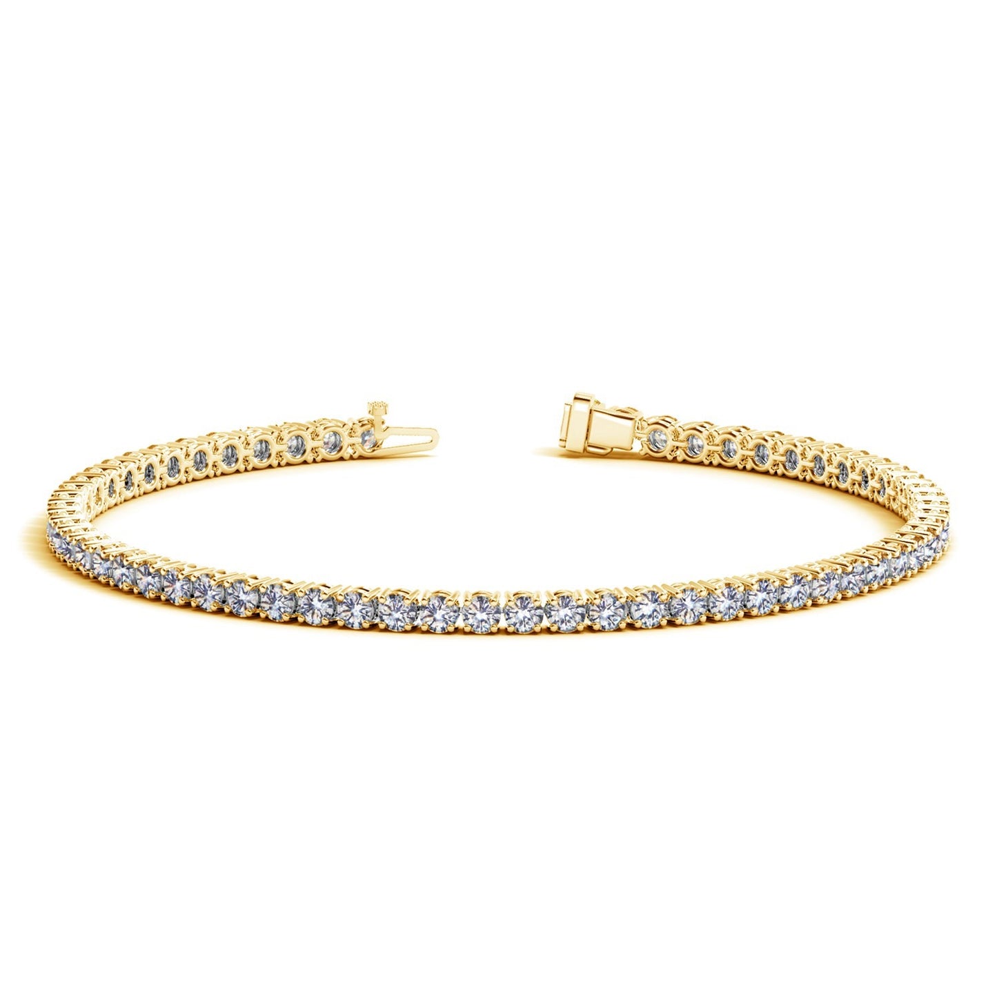 4 CT. T.W Lab Grown Diamond Tennis Bracelet in 14k Yellow Gold