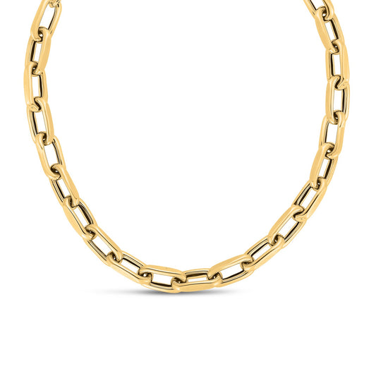 14k Yellow Gold French Cable Link Necklace