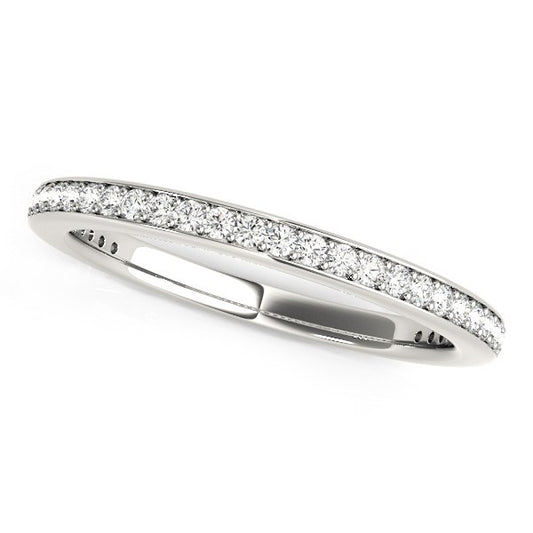 1/4 CT. T.W. Round Diamond Wedding Band in 14k White Gold