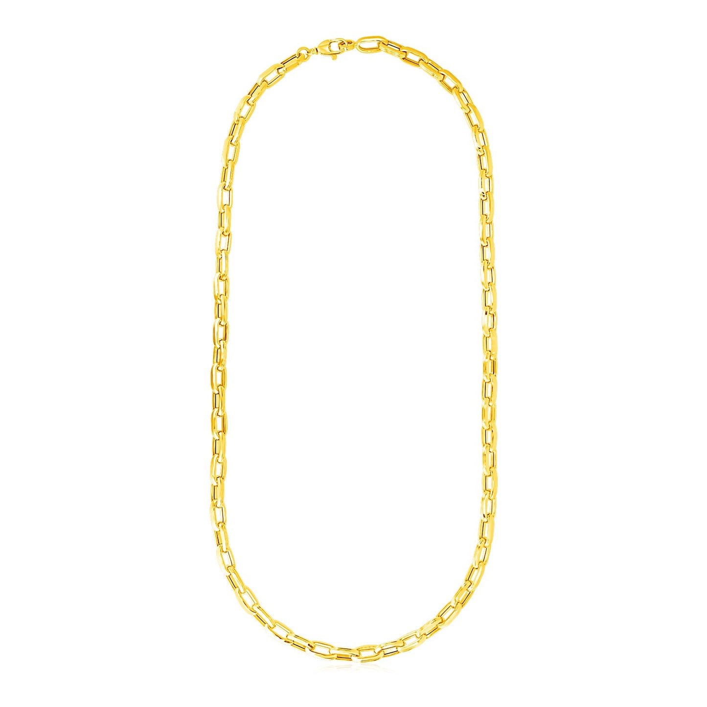 14k Yellow Gold Paperclip Chain