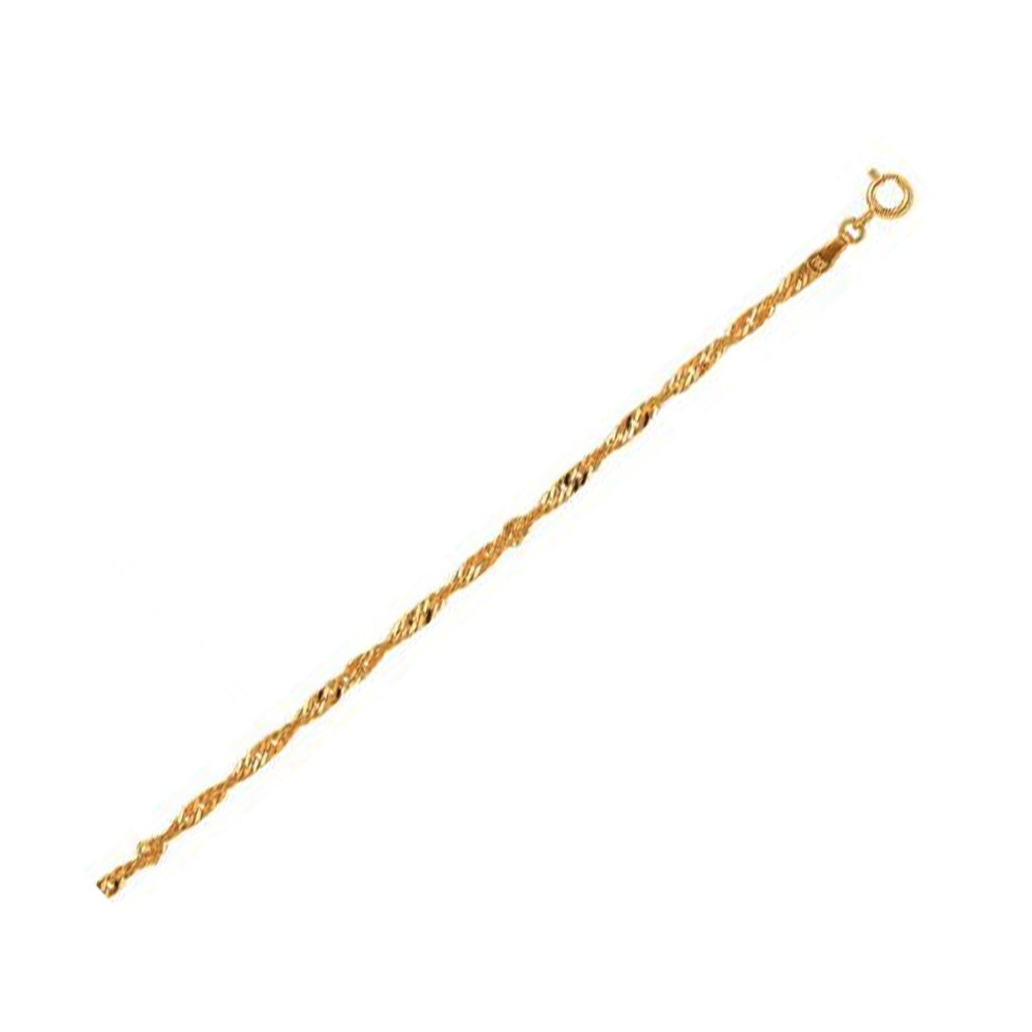 10k Yellow Gold Singapore Anklet