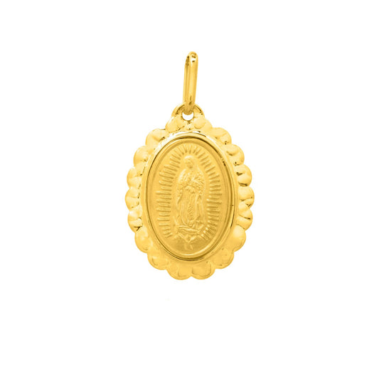 Lady of Guadalupe Pendant in 14K Yellow Gold