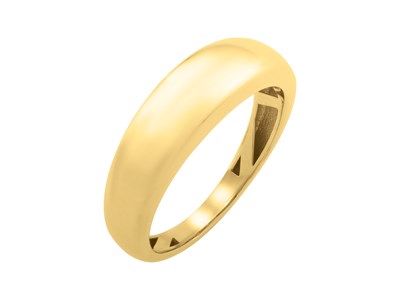 14K Yellow Gold Dome Ring