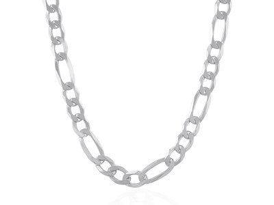 Sterling Silver Figaro Chain