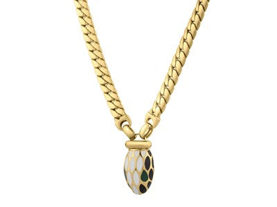 14K Yellow Gold Le Serpent Curb Link Necklace