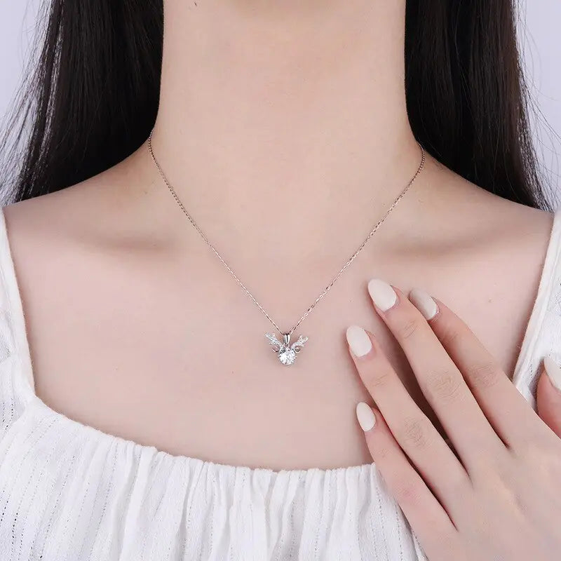 Sterling Silver Moissanite Necklace