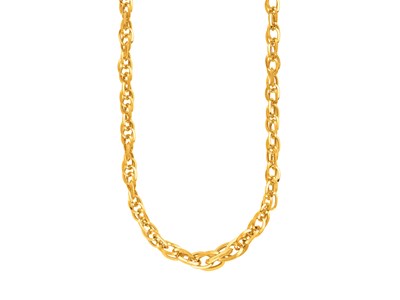 14k Yellow Gold Ornate Prince of Wales Necklace